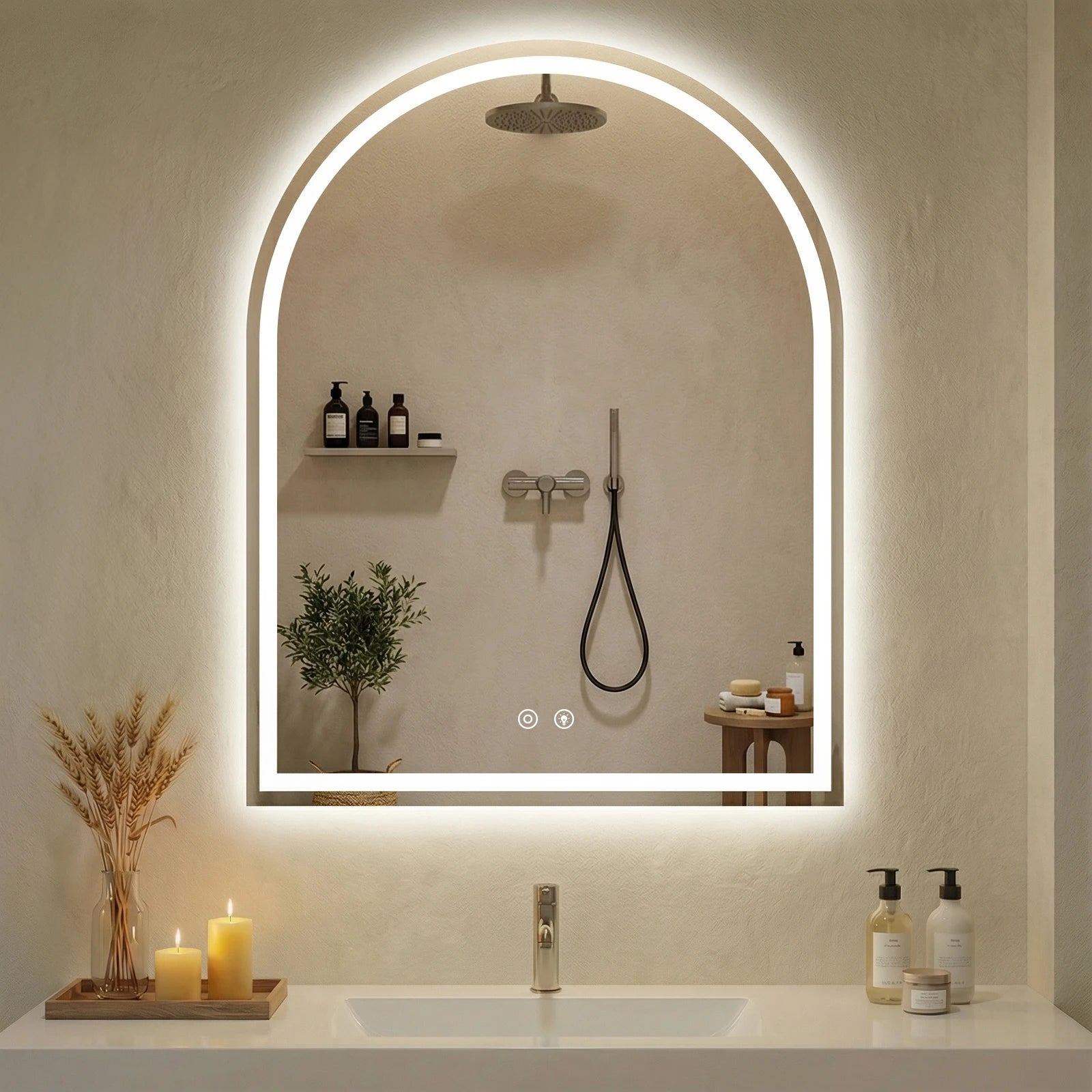 Arched LED Vanity Mirror