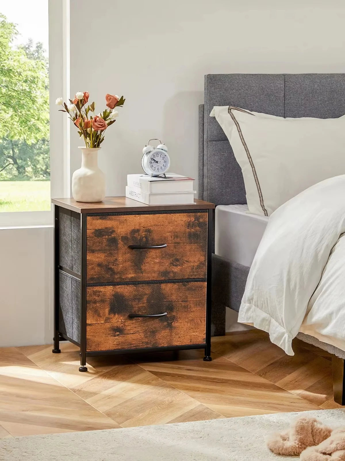 Fabric Drawer Nightstand — WESTMERE