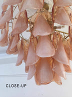 Murano Petal Glass Dimmable Chandelier