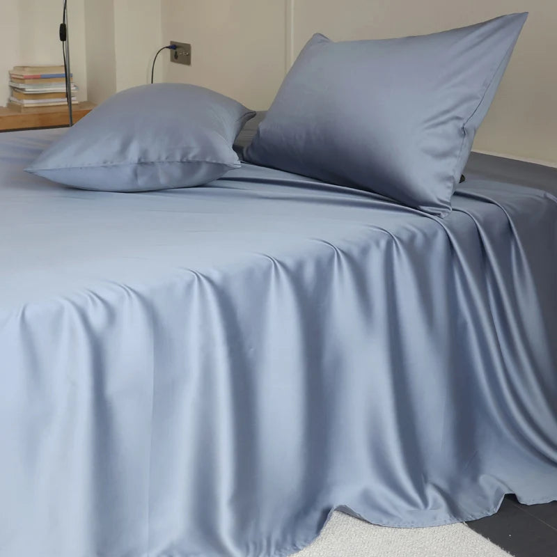 100% Silk Bed Sheet Set Luxury Mulberry Silk Bedding Sets Twin Full Double Queen King Size Fitted Sheet Flat Sheet Pillowcase