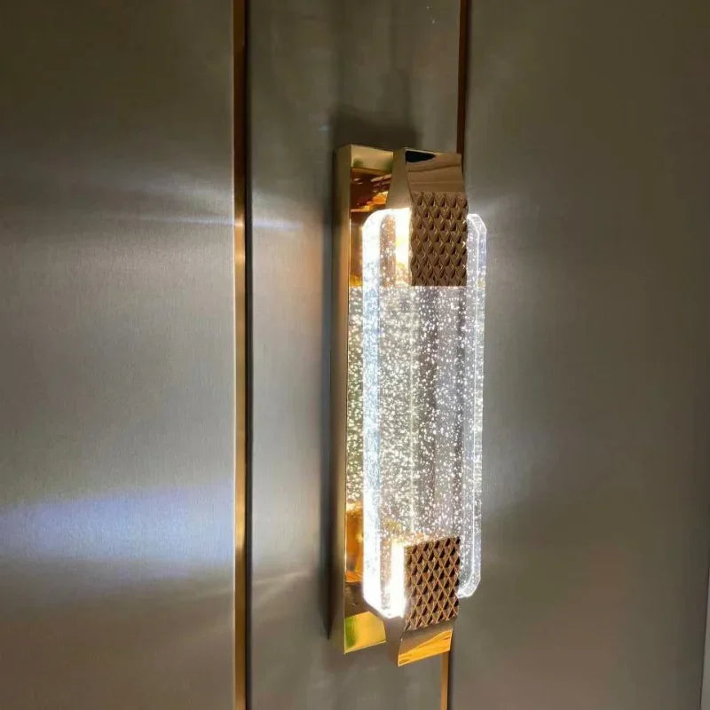 LuxeGlow Crystal Wall Sconce