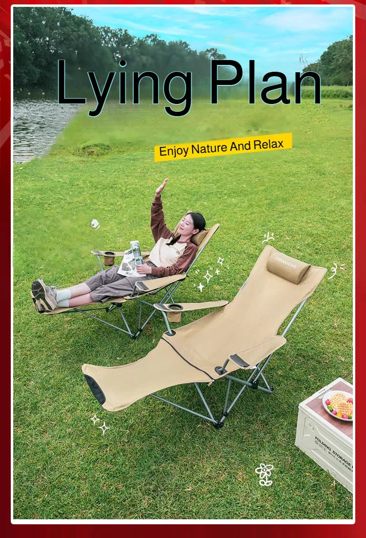 Folding Recliner Chair with Leg Rest