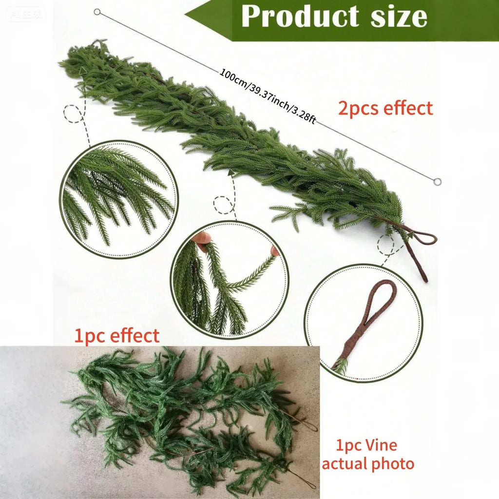 Norfolk Pine Christmas Wreath & Garland