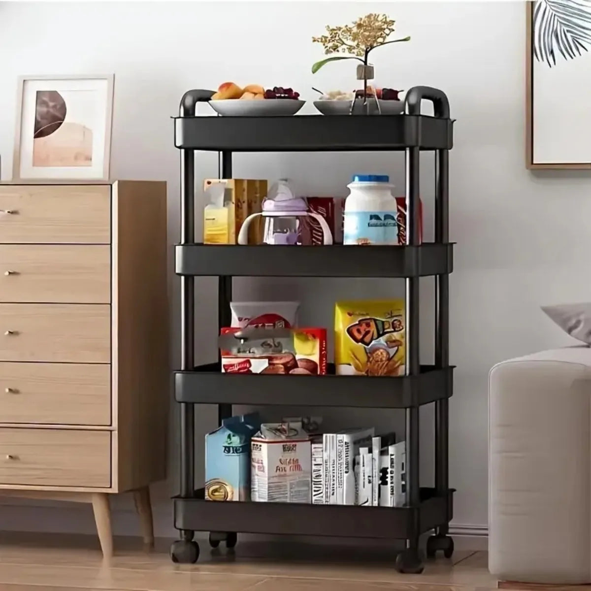 4-Tier Rolling Storage Cart