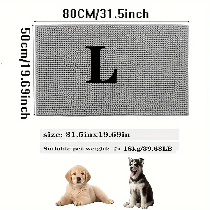 Absorbent Microfiber Muddy-Paw Door Mat