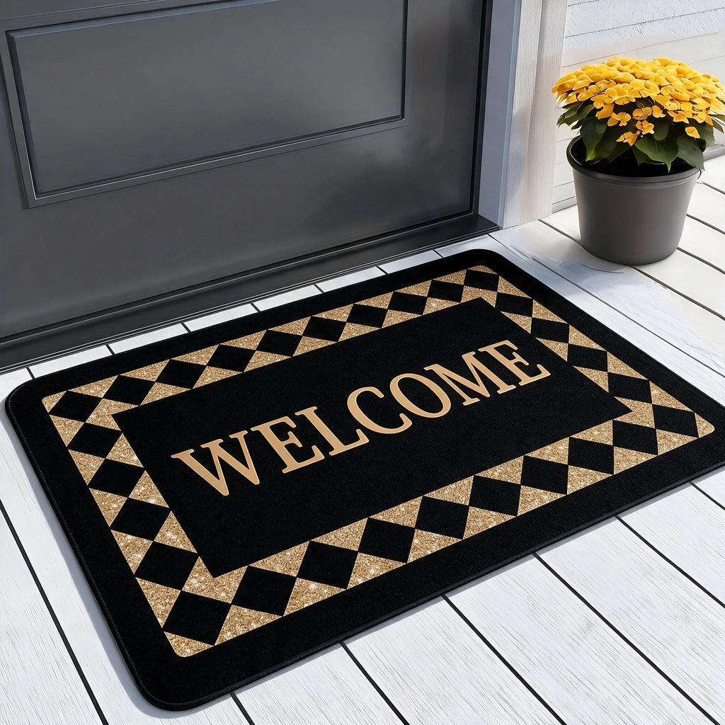 Diatomaceous Earth Bathroom Floor Mat Square Rubber Backing Non Slip Highly Absorbent Thick Rug for Toilet Entryway