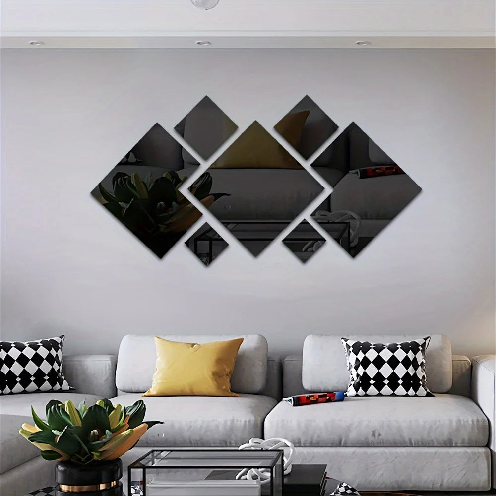 Acrylic Arched Wall Mirror — detail view
