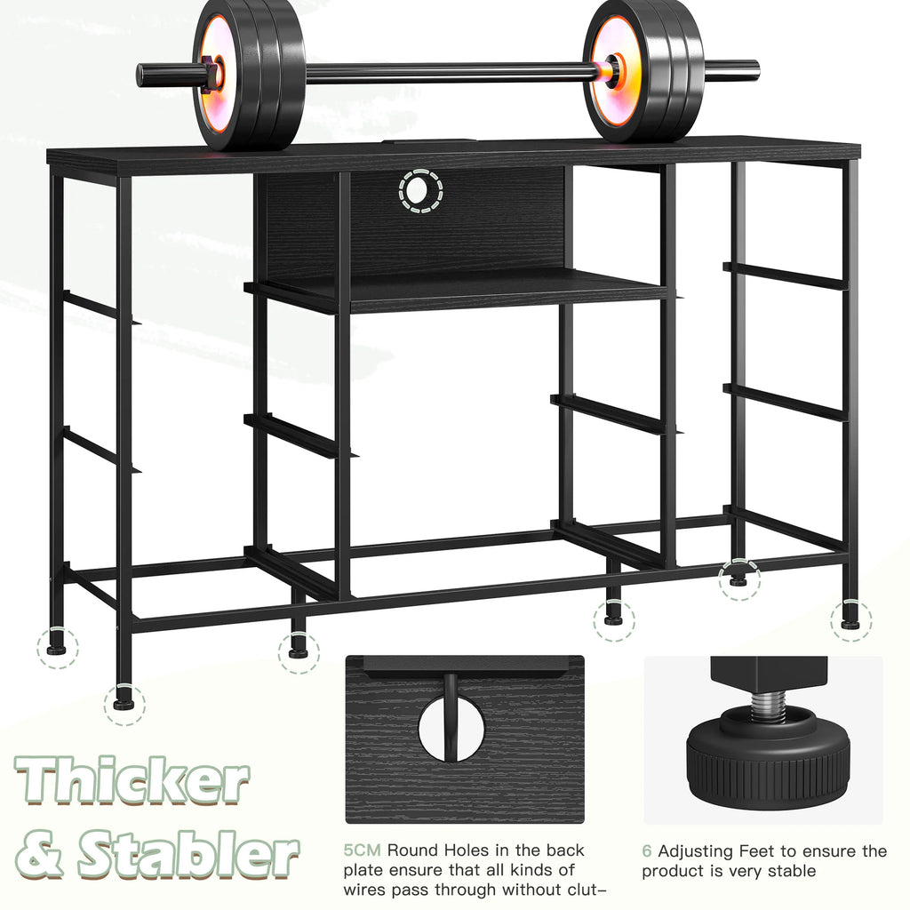 8-Drawer Media Dresser with Charging Station