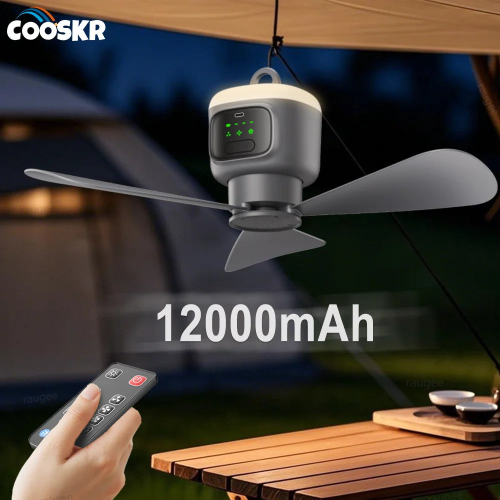 12000mAh Tent Ceiling Fan