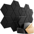 12-Pack Hexagonal Self-Adhesive Acoustic Panels