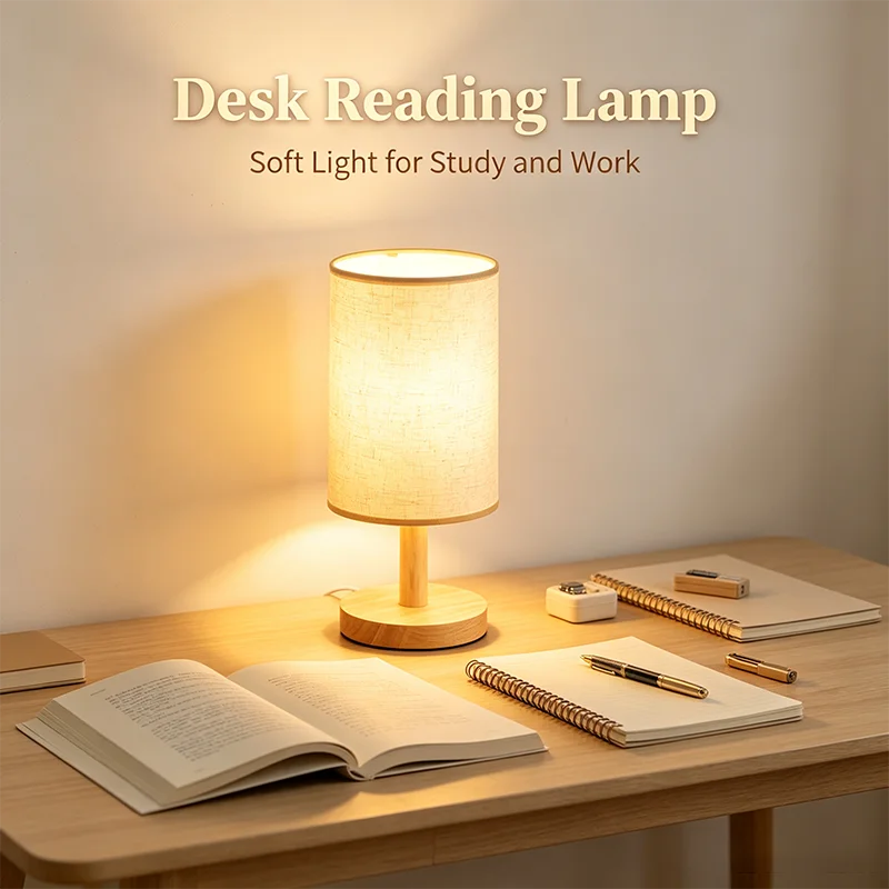 USB Dimmable Fabric Shade Table Lamp — additional view