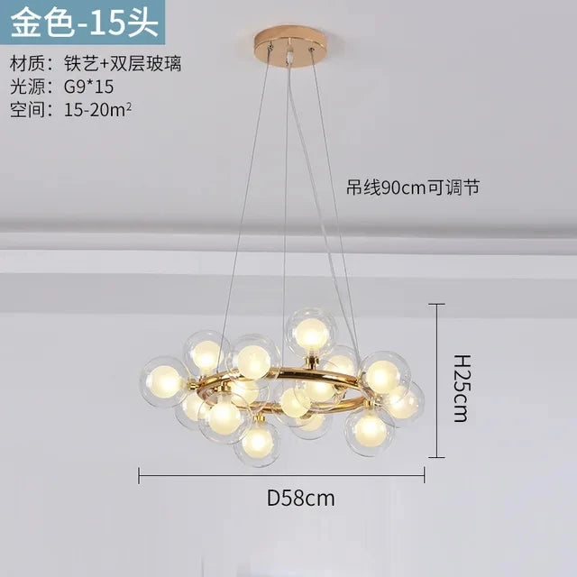 Glass LED Chandelier