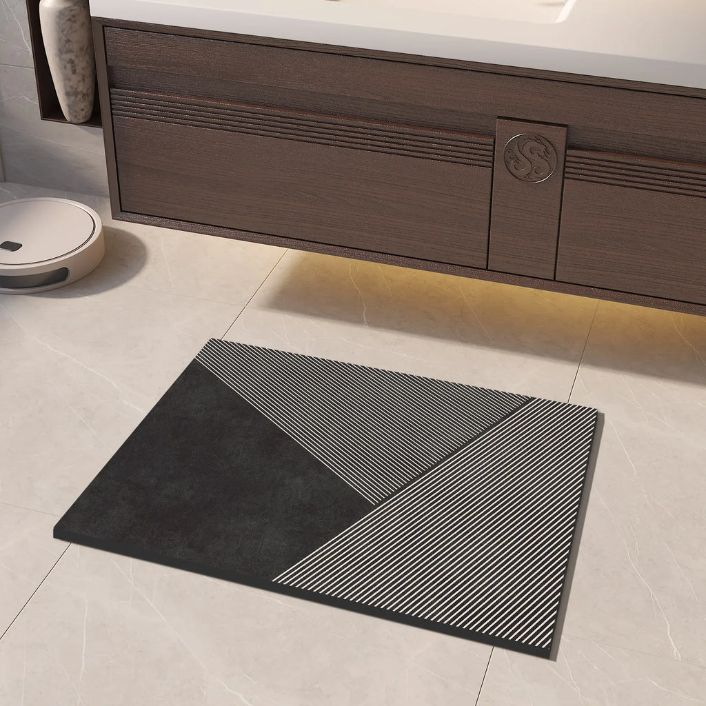 Luxury Diatomite Mud Bath Mat Bathroom Super Absorbent Shower Foot Mats Non Slip Quick Dry Toilet Carpet Room Rugs Doormat
