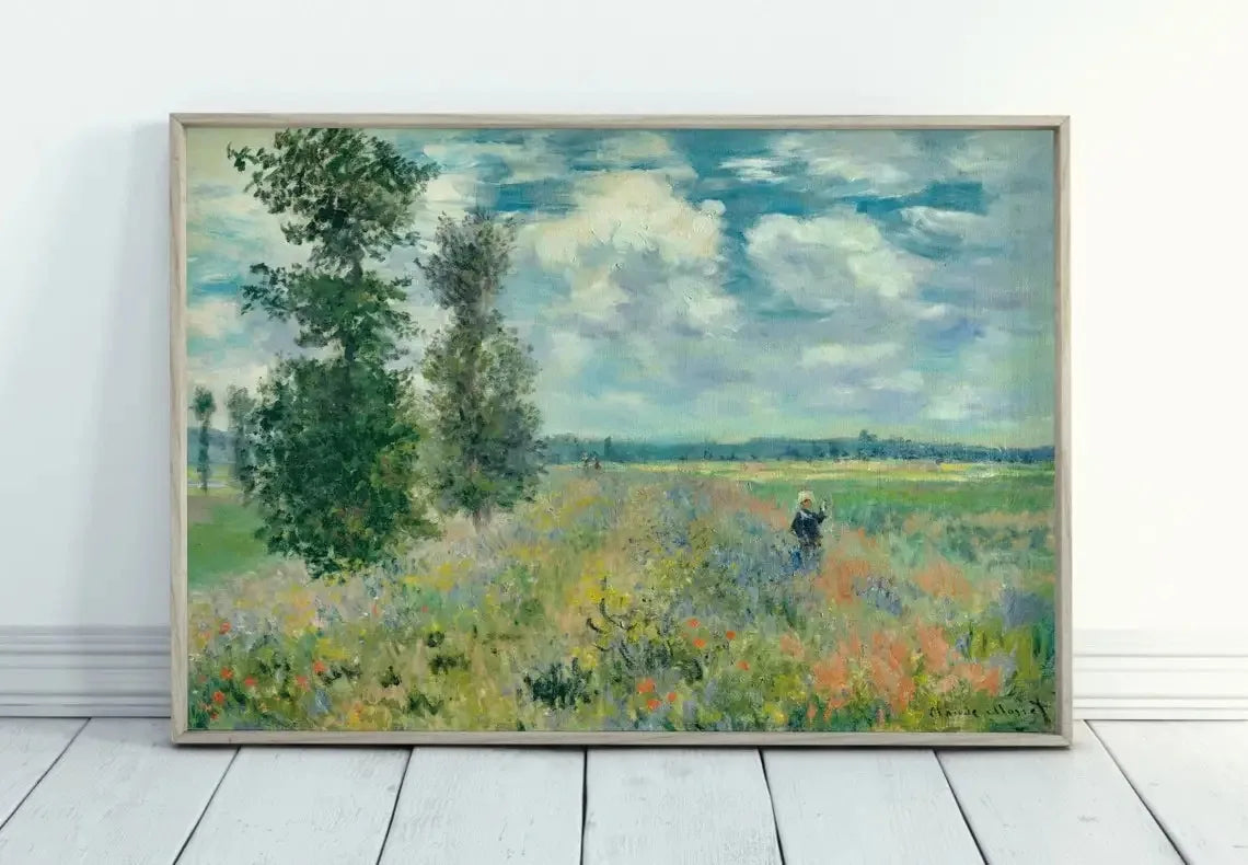 Impressionist Garden Landscape Canvas Print