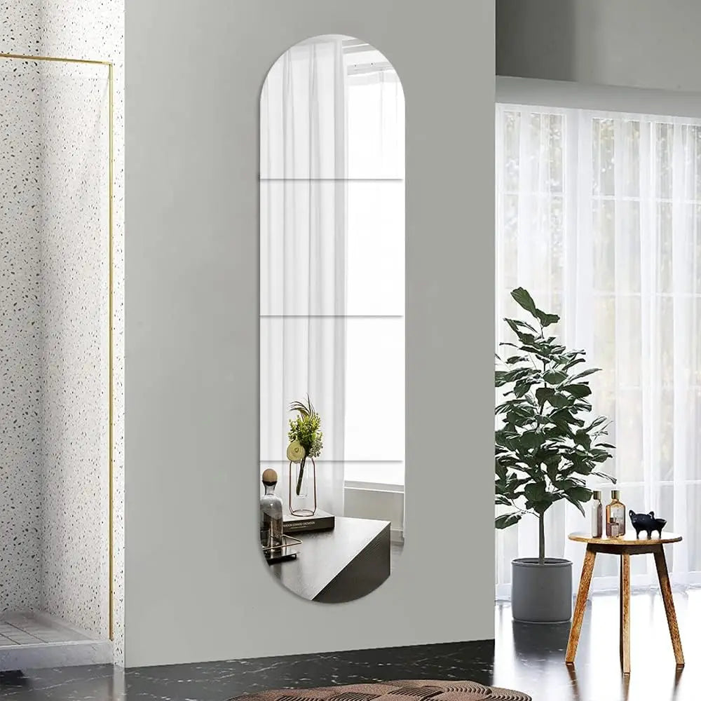 Glass Acrylic Arched Wall Mirror