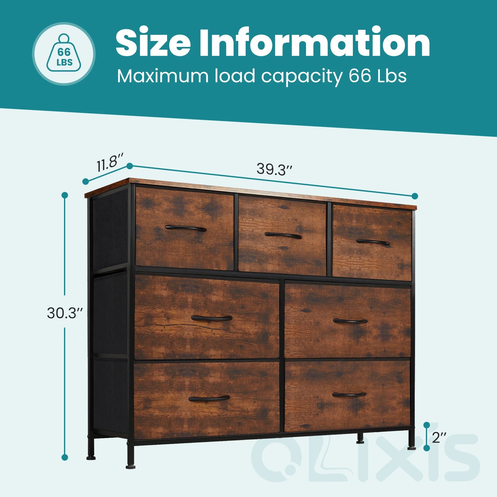 7-Drawer Fabric Dresser