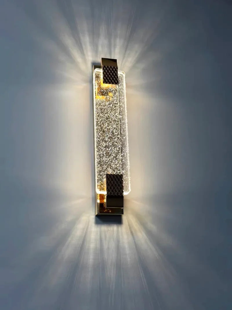 LuxeGlow Crystal Wall Sconce