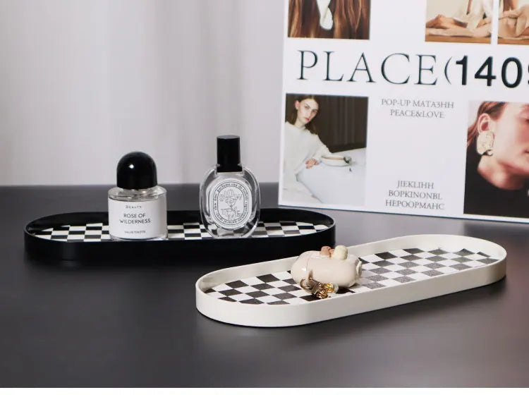 Checkerboard Desktop Valet Tray