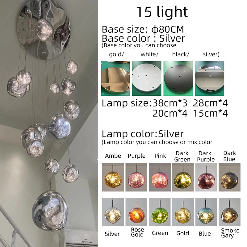 Lava Glass Pendant Light