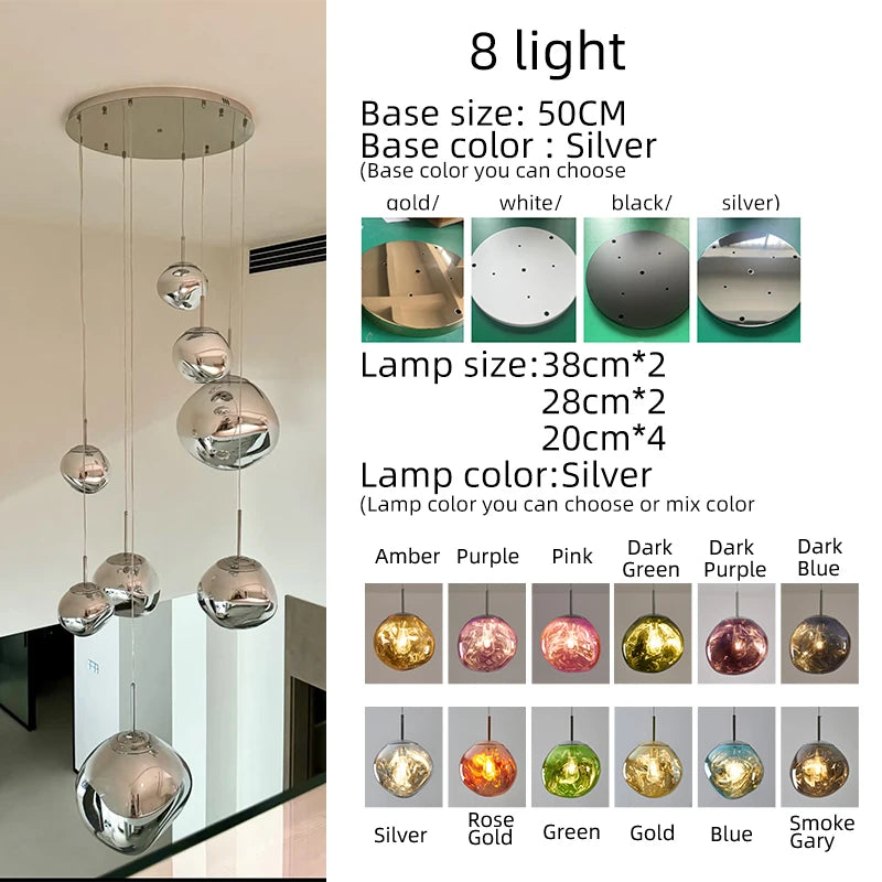 Lava Glass Pendant Light
