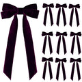 10-Piece Velvet Christmas Bow Set