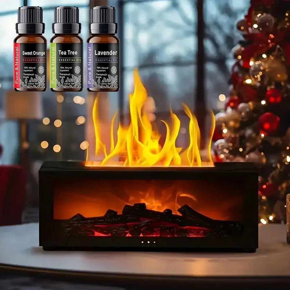 300ml Fireplace Flame Aroma Diffuser