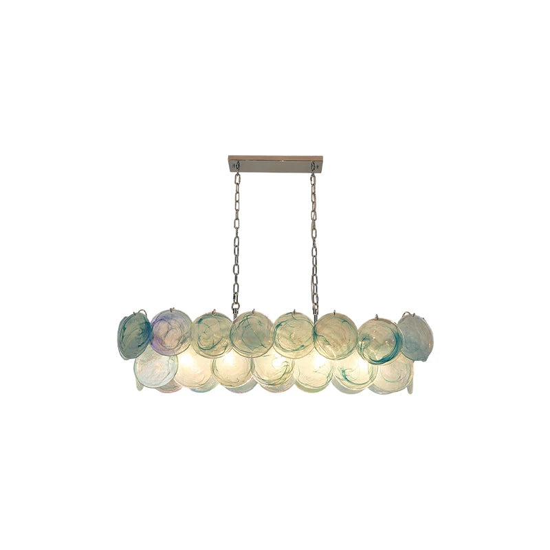 Dimmable Glass-Piece LED Chandelier