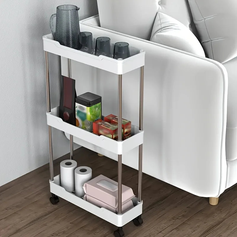 Slim Multi-Tier Rolling Storage Cart