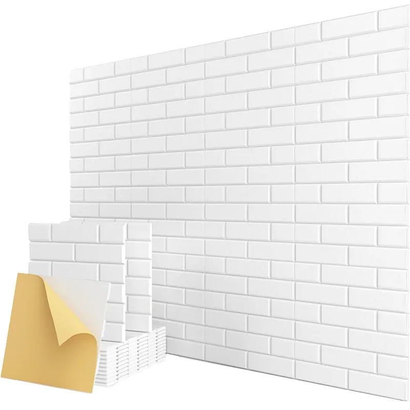Faux-Brick Self-Adhesive Acoustic Panels