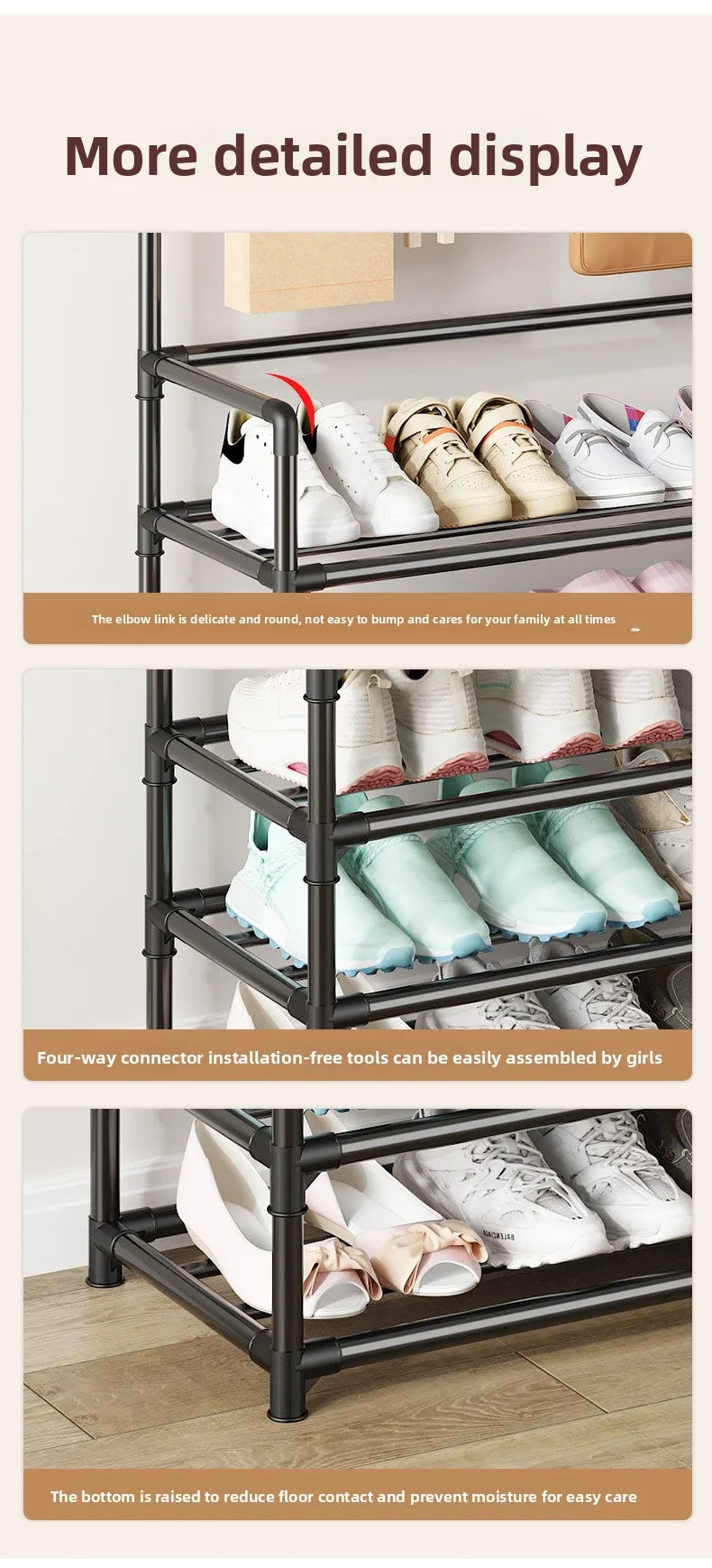 Door-Mounted Shoe & Hat Rack