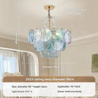 Blue Murano Glass Pendant Chandelier