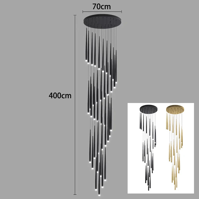 Modern Staircase LED Chandelier