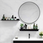 No-Drill Floating Bathroom Shelf
