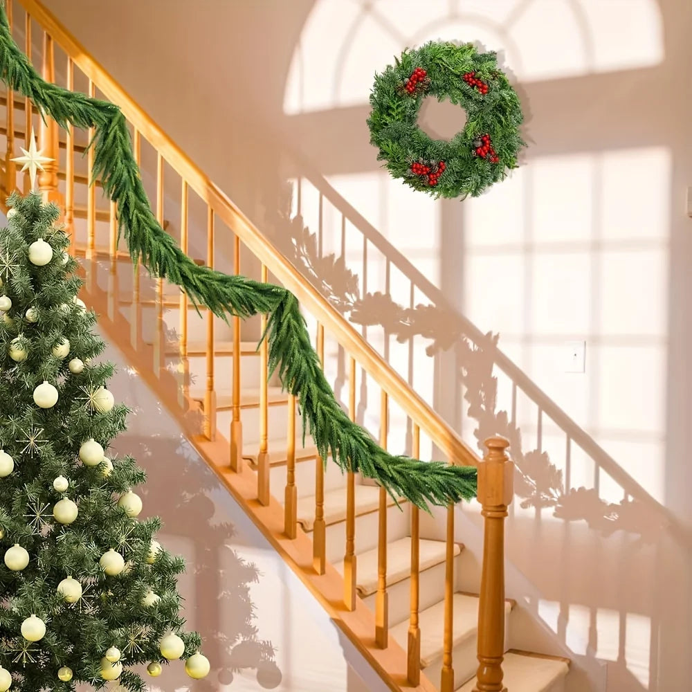 Classic Real-Touch Norfolk Pine Garland