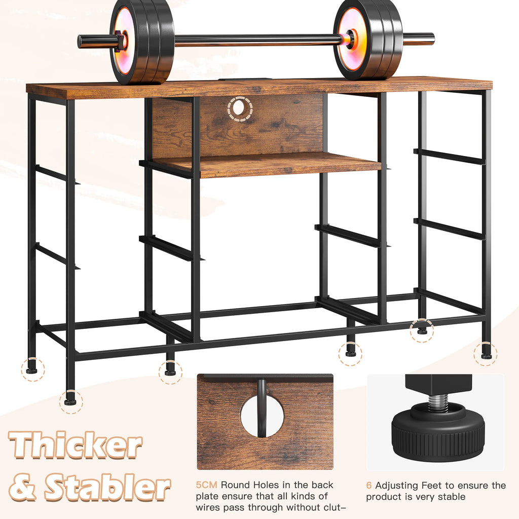 8-Drawer Media Dresser with Charging Station