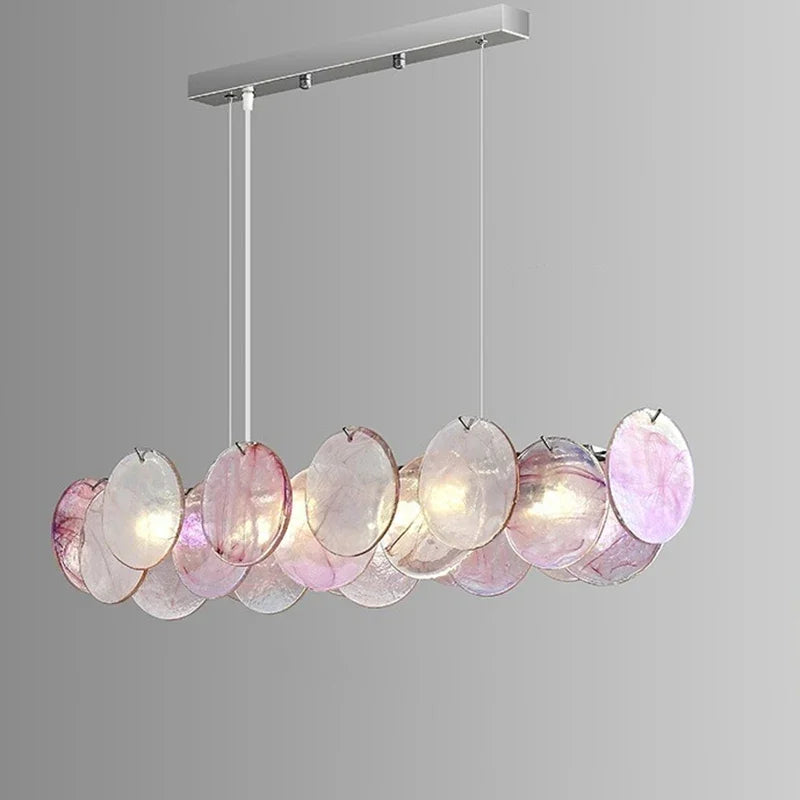 Italian-Style Multicolor Glass Chandelier