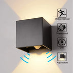 Waterproof Motion-Sensor LED Wall Light