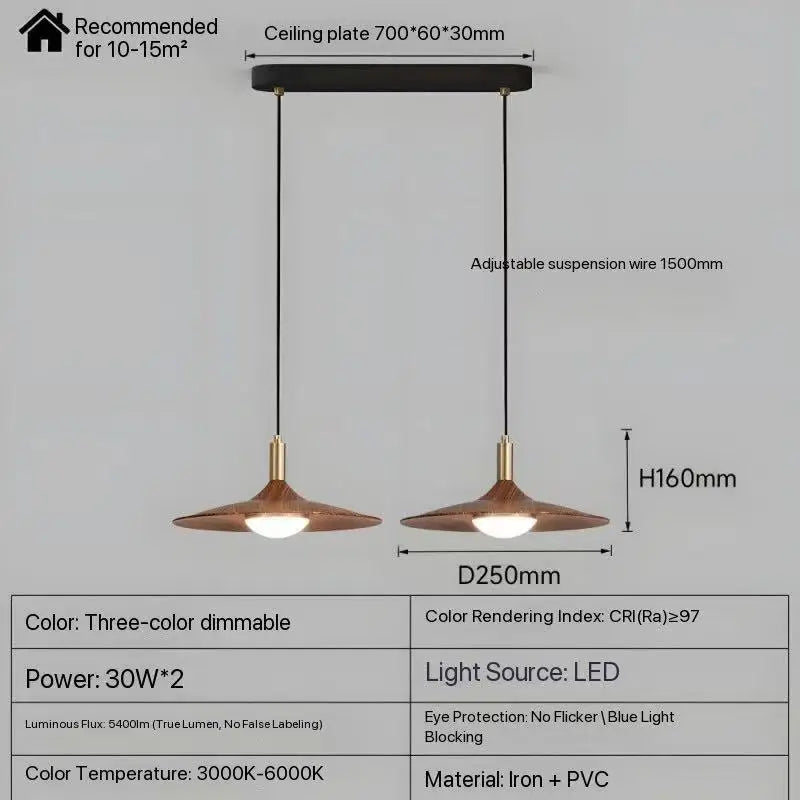Walnut Chandelier