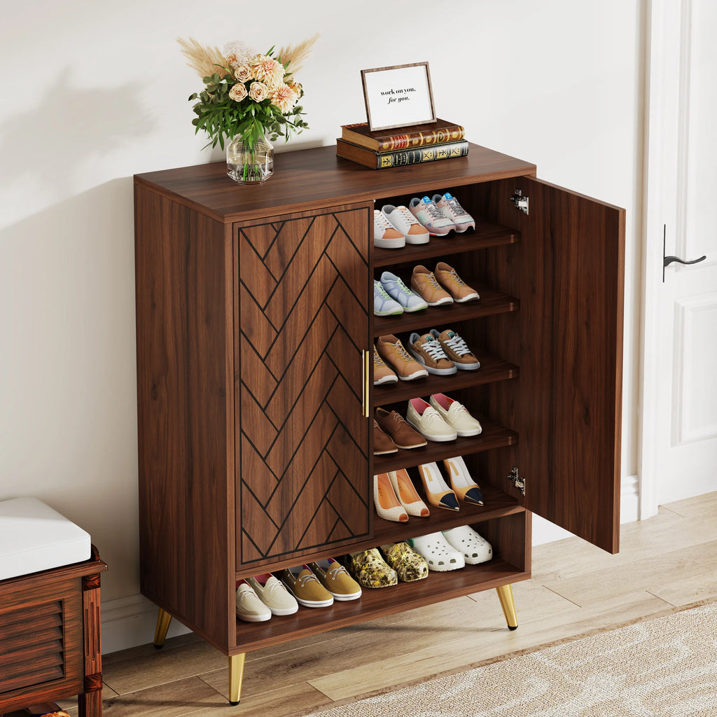 WalnutHaven 6-Tier Shoe Cabinet