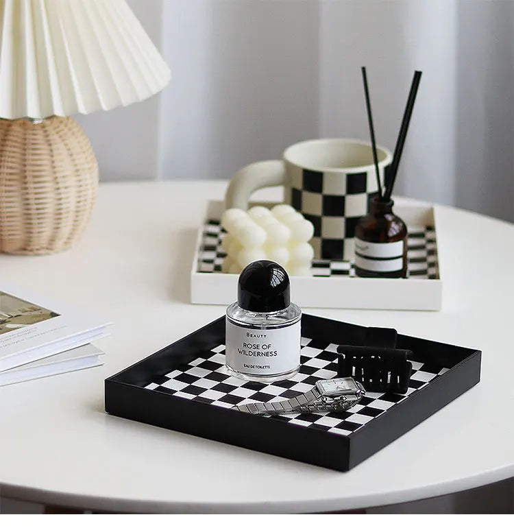 Checkerboard Desktop Valet Tray