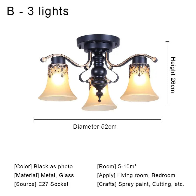 Glass Vintage Chandelier