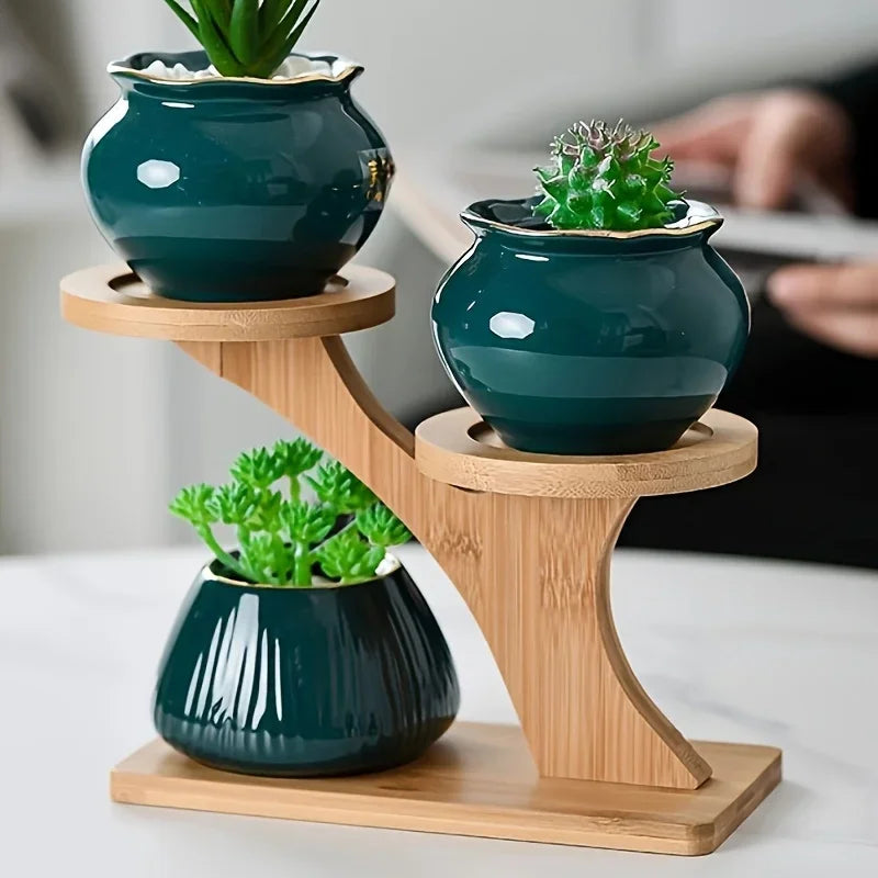 Bamboo Indoor Plant Stand