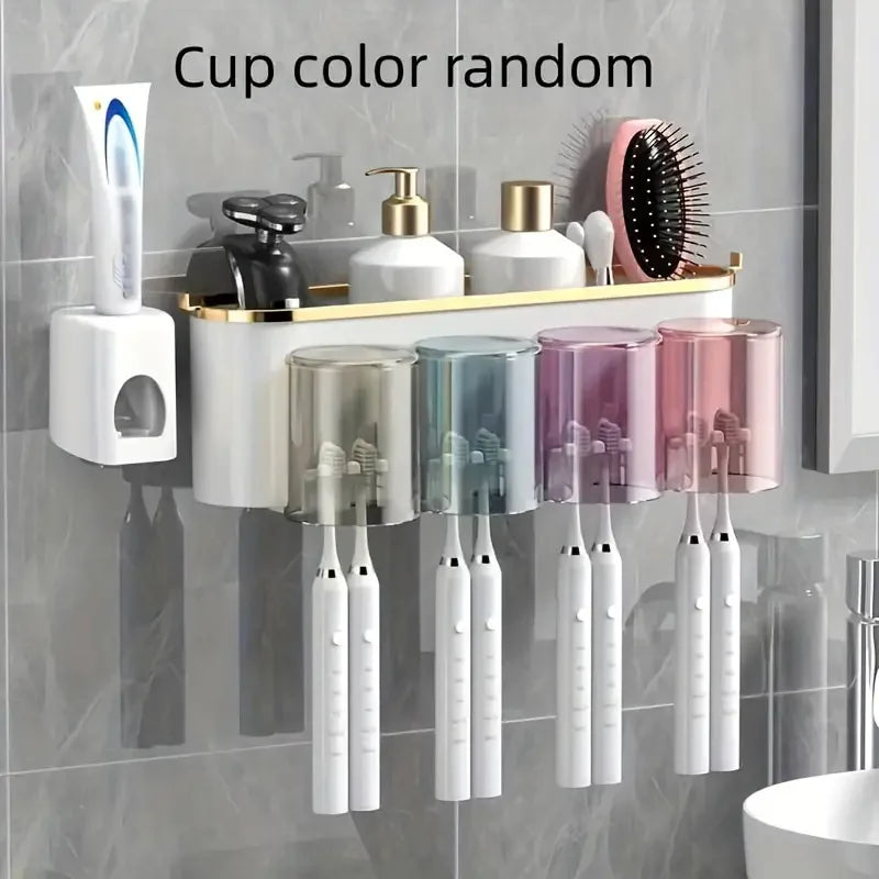Wall-Mount Toothbrush & Accessory Holder