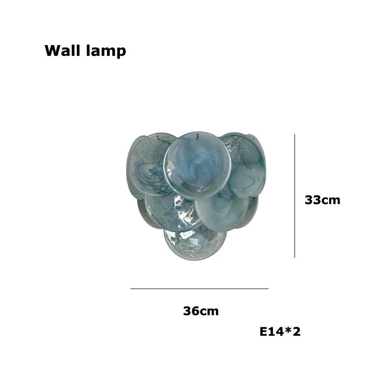 Dimmable Glass-Piece LED Chandelier
