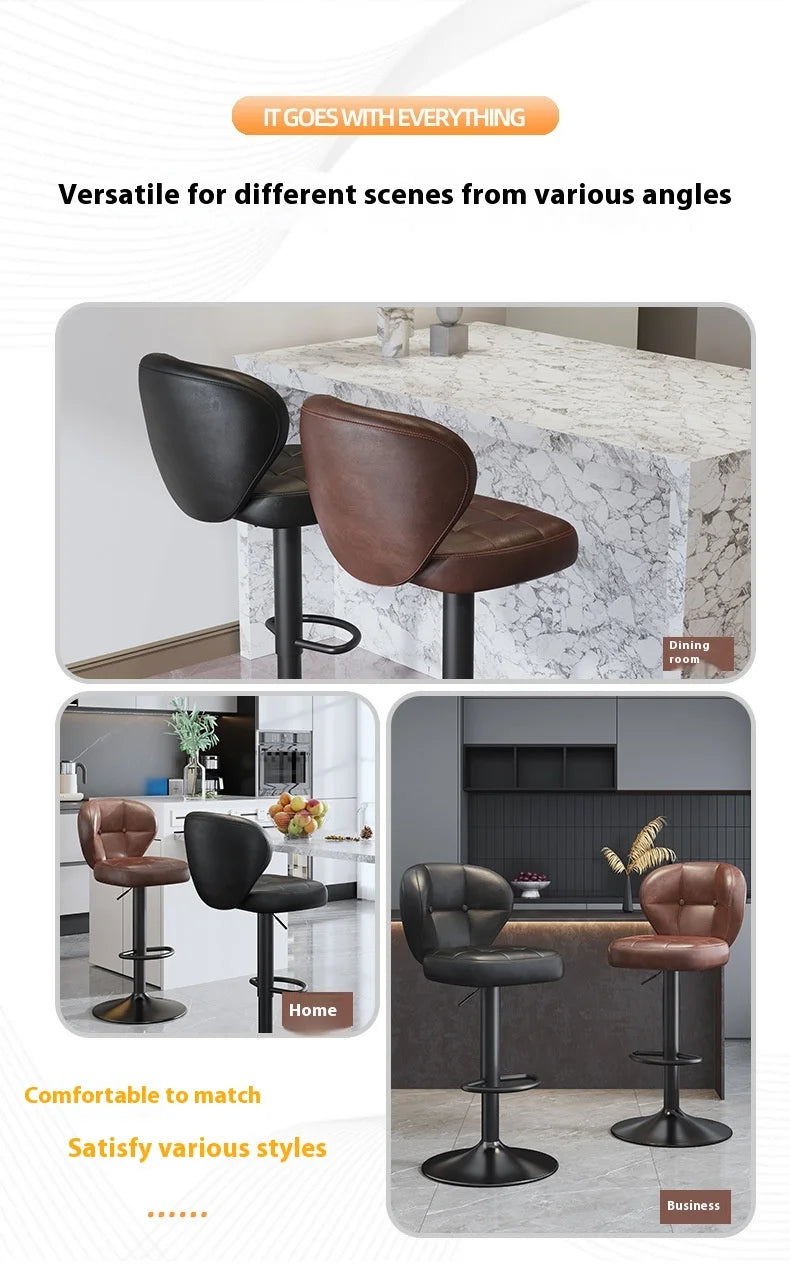 Adjustable Swivel Bar Stool