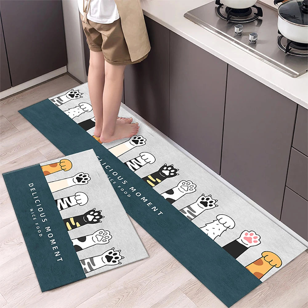 Crystal-Velvet Absorbent Kitchen Runner