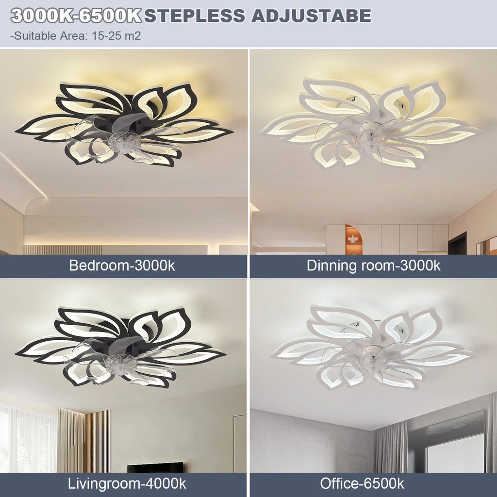 26-Inch Remote-Control Ceiling Fan with Light
