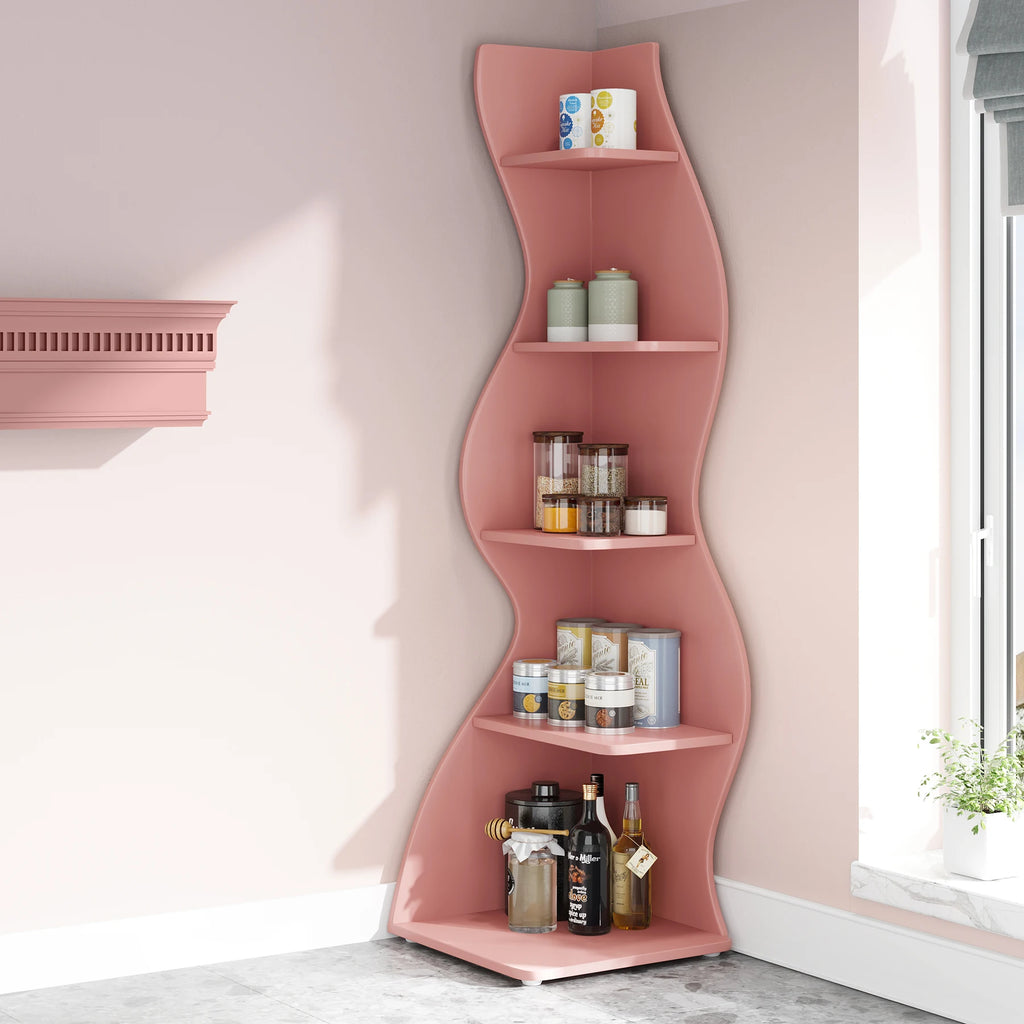 5-Tier Corner Bookshelf