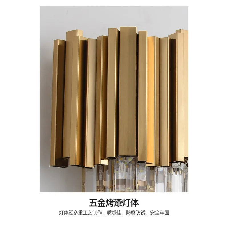French Crystal Wall Sconce