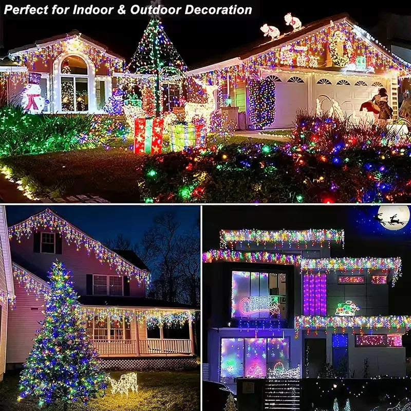 Curtain Solar Outdoor String Lights
